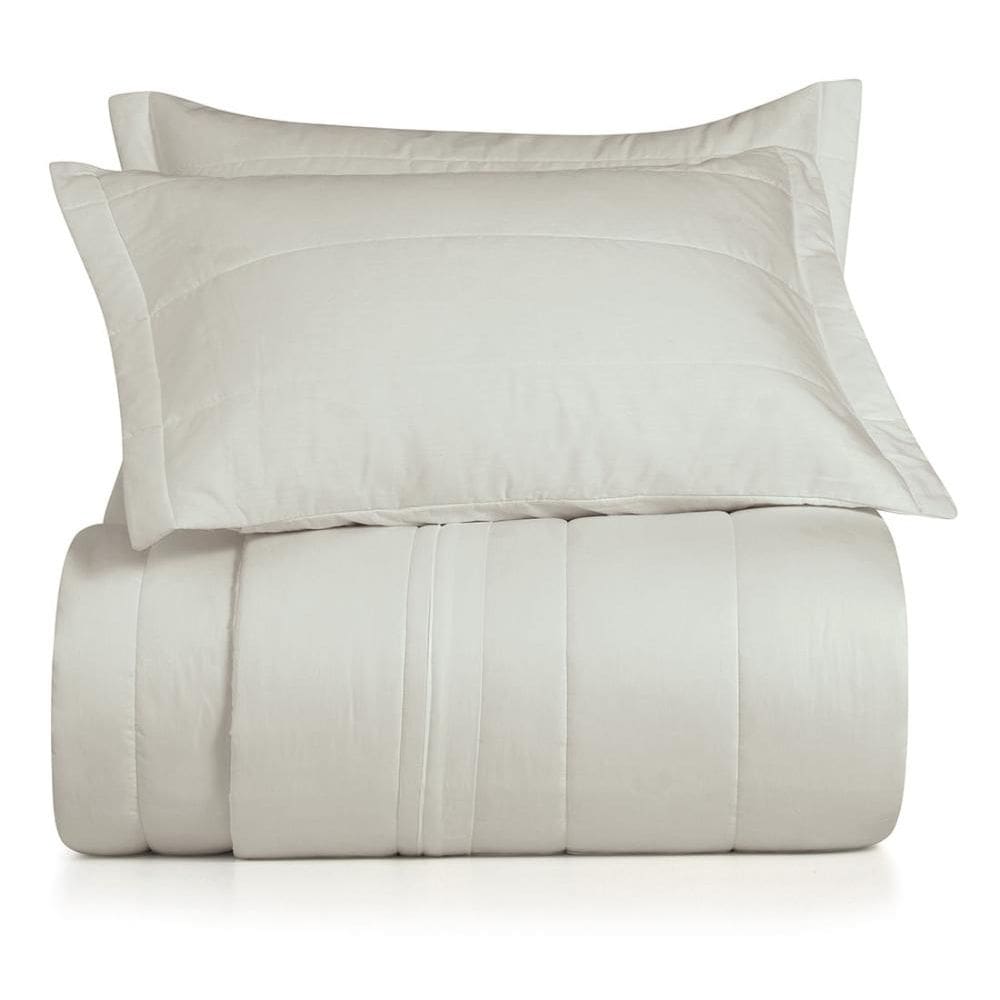 Jogo de Colcha Queen 3 Peças Altenburg Algodão Lux 200 Fios Cinza Inspiração