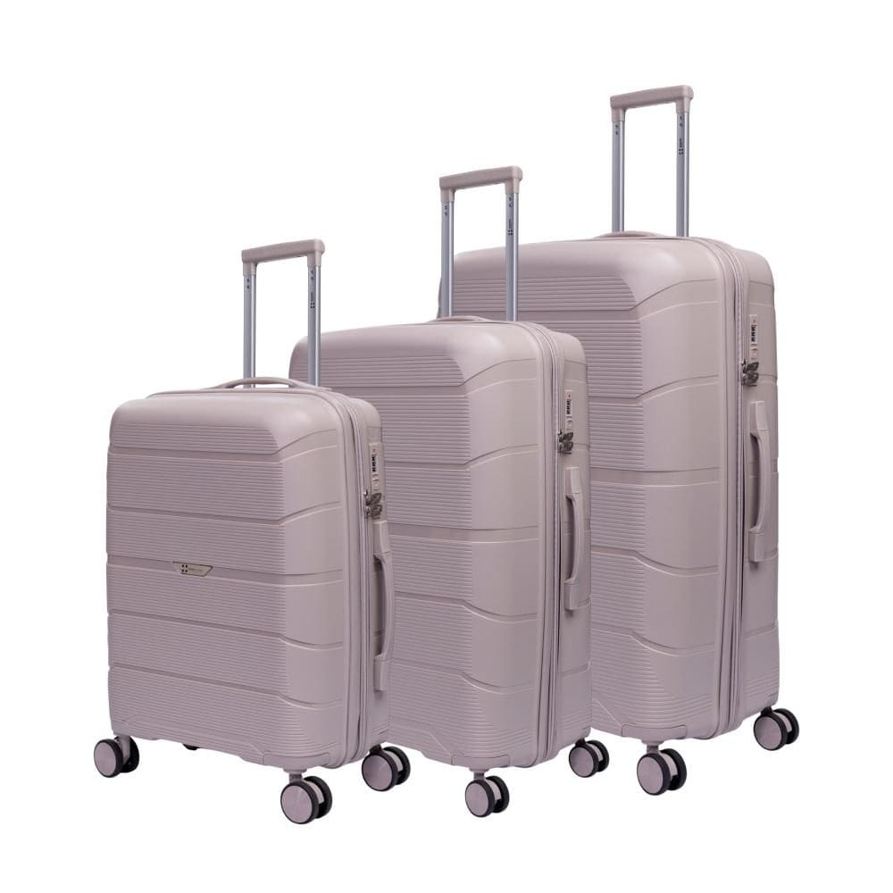 Conjunto de malas de viagem polipropileno Barcelona Swiss Move Bege