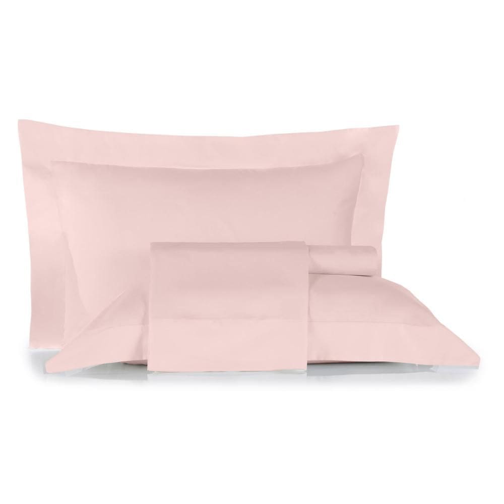 Jogo de Cama King Altenburg Algodão Lux 200 Fios 100% Algodão Rosa
