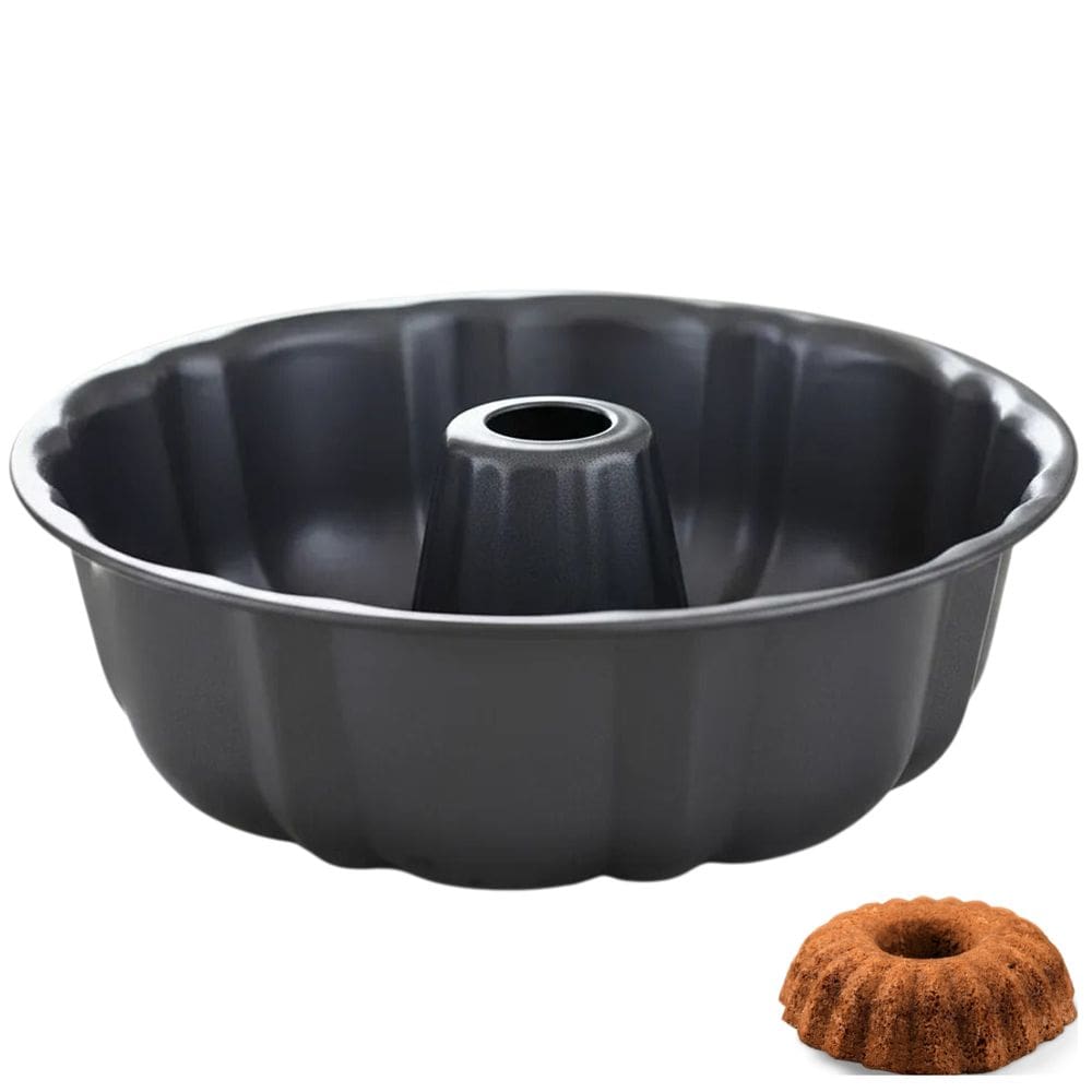 Forma Antiaderente Redonda Bolo Pudim Furo no Meio Cozinha Refeiçao Sobremesa Preparo Receita