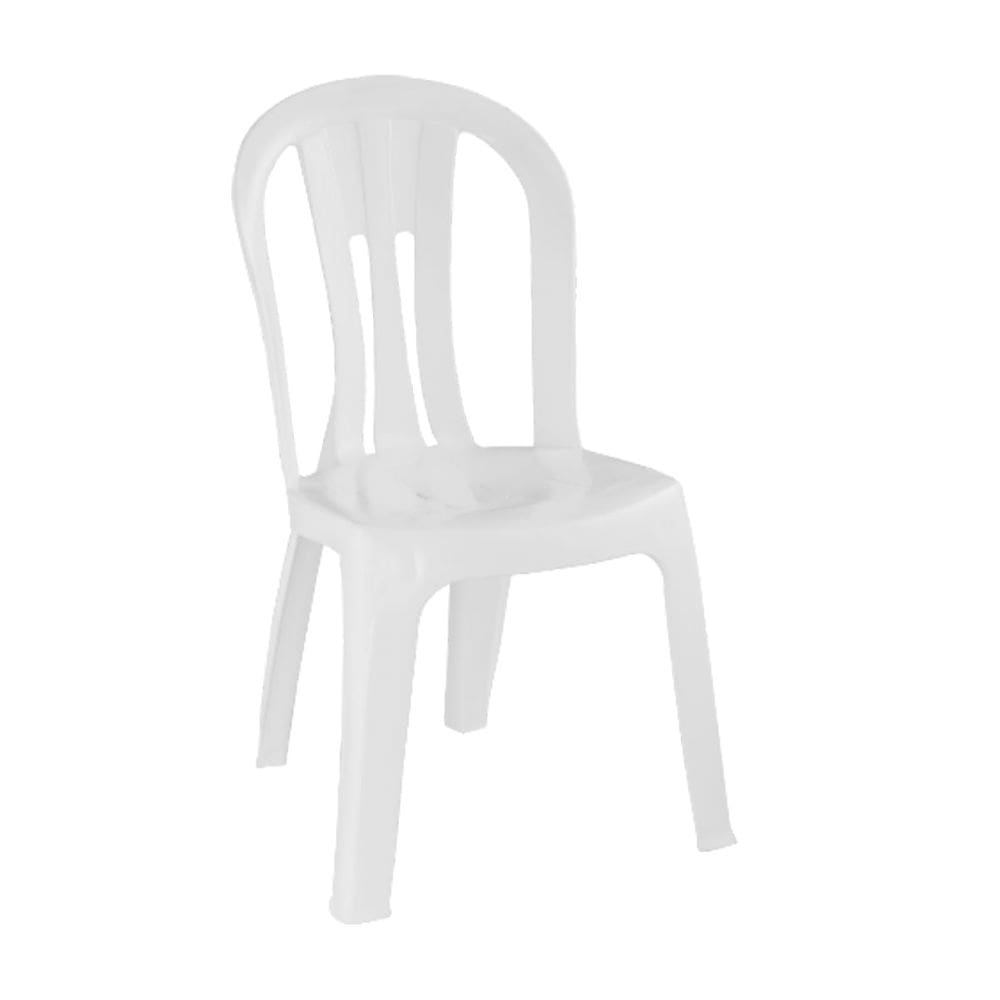 Cadeira Plástica Empilhável Bella Branca Pisani
