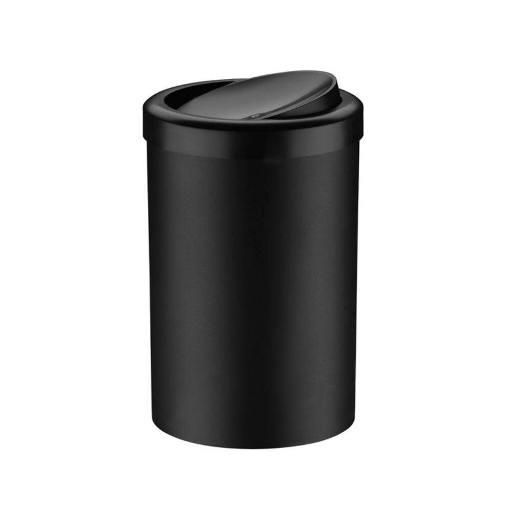 Lixeira Tampa Basculante Banheiro Lavabo 8 Litros Preta Future 1220pt