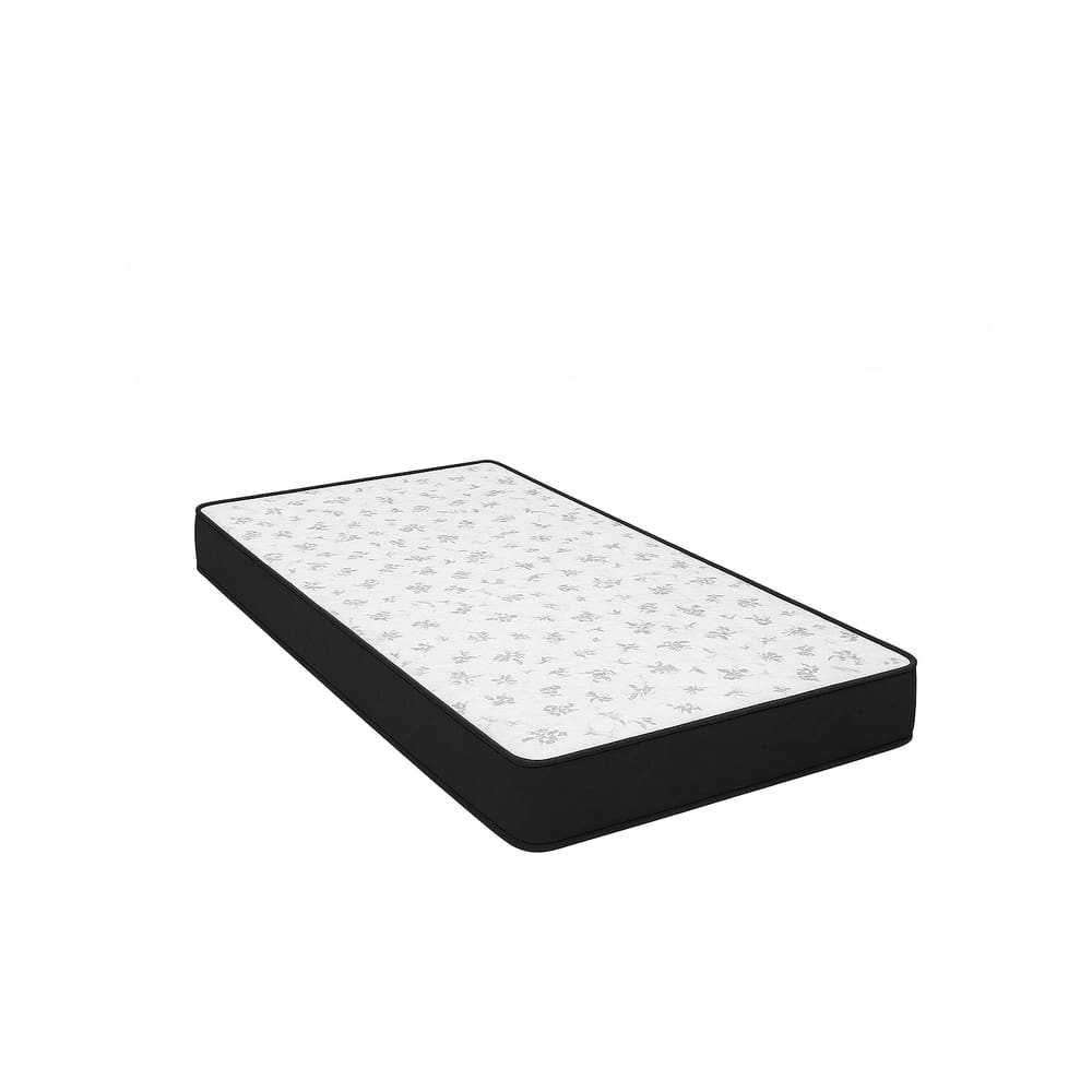 Colchão D23 Solteiro – Suede Preto - 88 x 188 x 12 cm