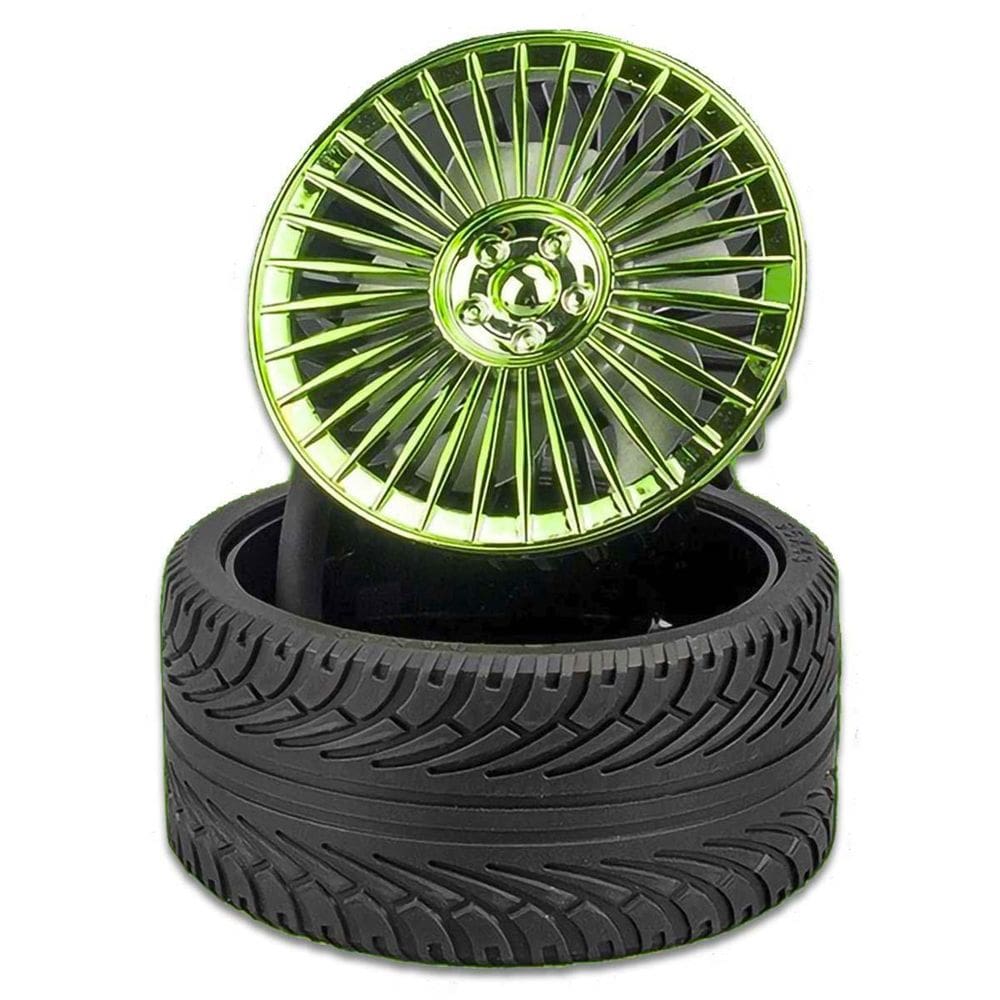 Mini Ventilador Usb Portátil Dobrável Recarregável Verde