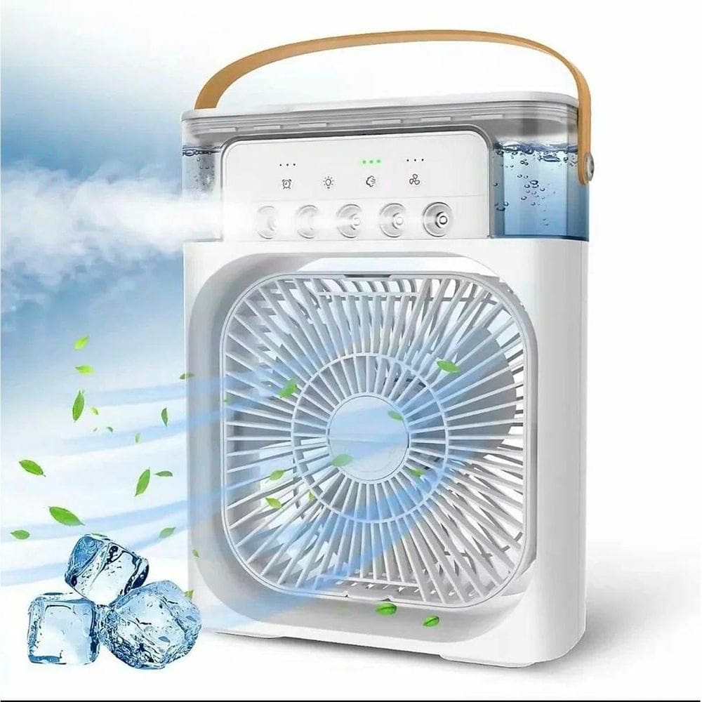 Mini Ventilador Usb Com Reservatório Idificar O Ar
