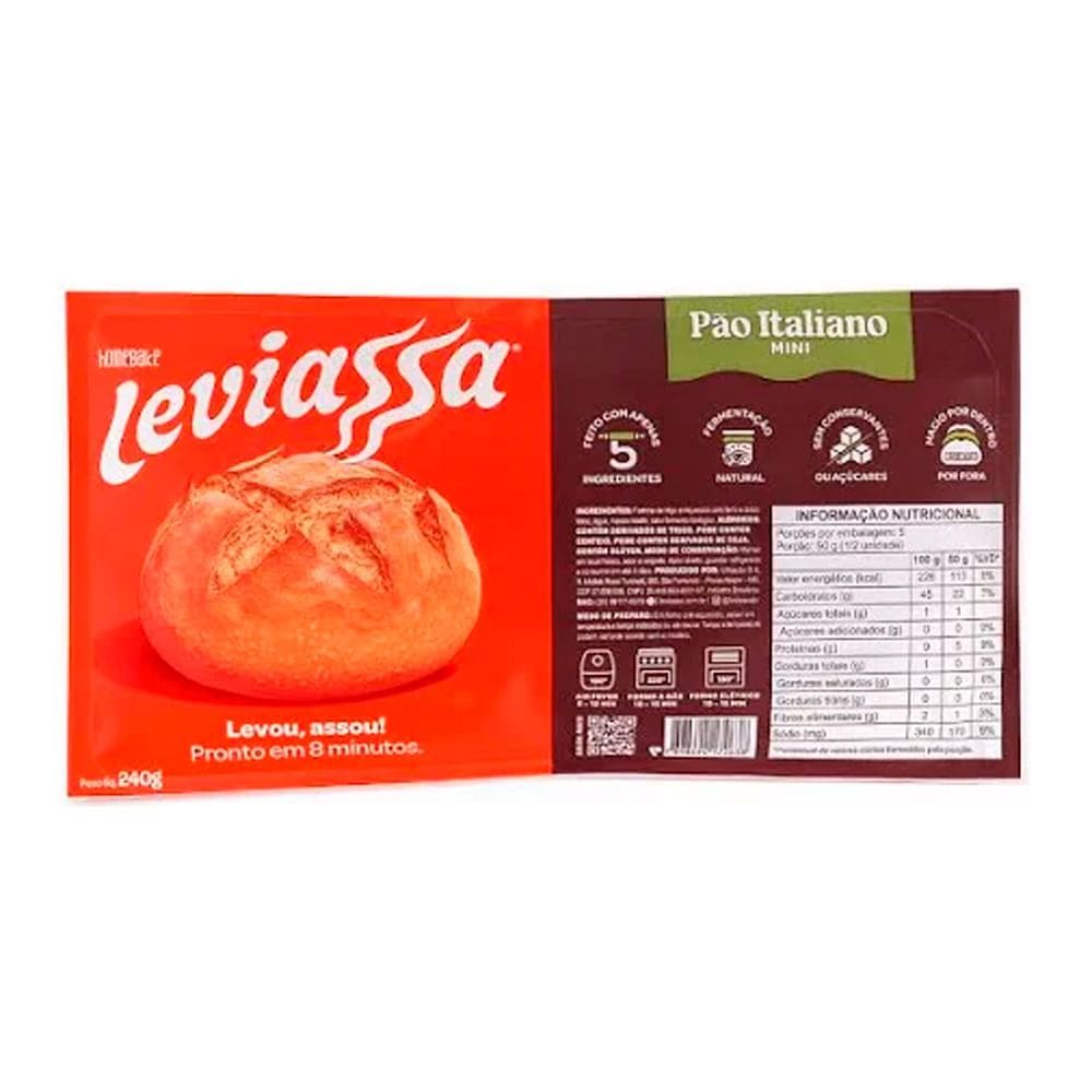 Pão Italiano Mini Leviassa 240g
