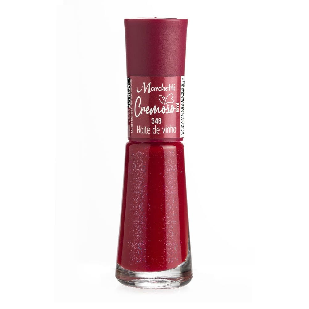 Esmalte Marchetti Cremoso Cor 348 Noite de Vinho 8ml