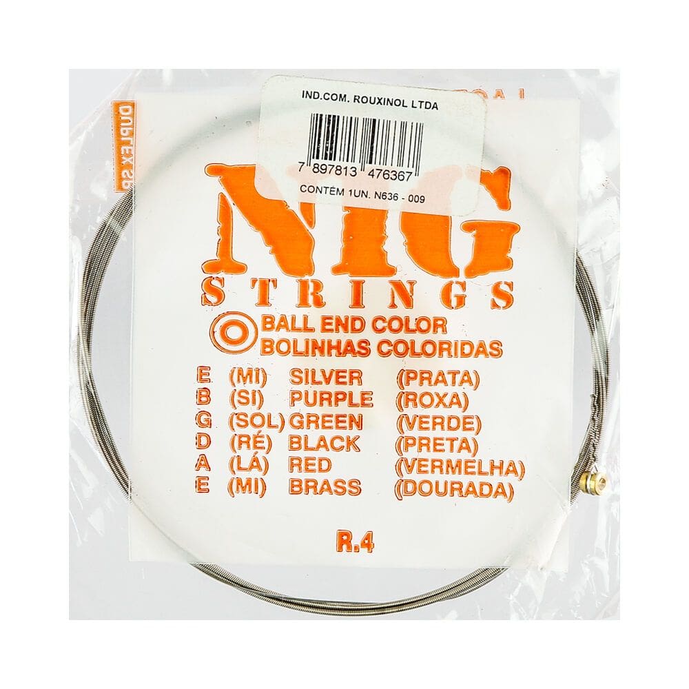 Corda Avulsa Guitarra 6 NIG Nickel Round Wound (.042) N-636