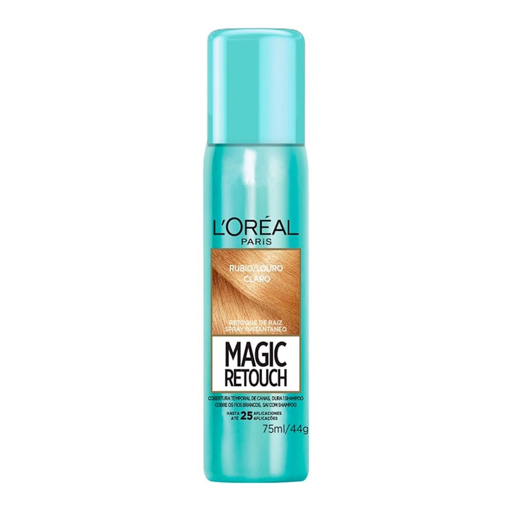 Magic Retouch L`oréal Louro Claro Spray Instantâneo para Retoque de Raiz 75ml