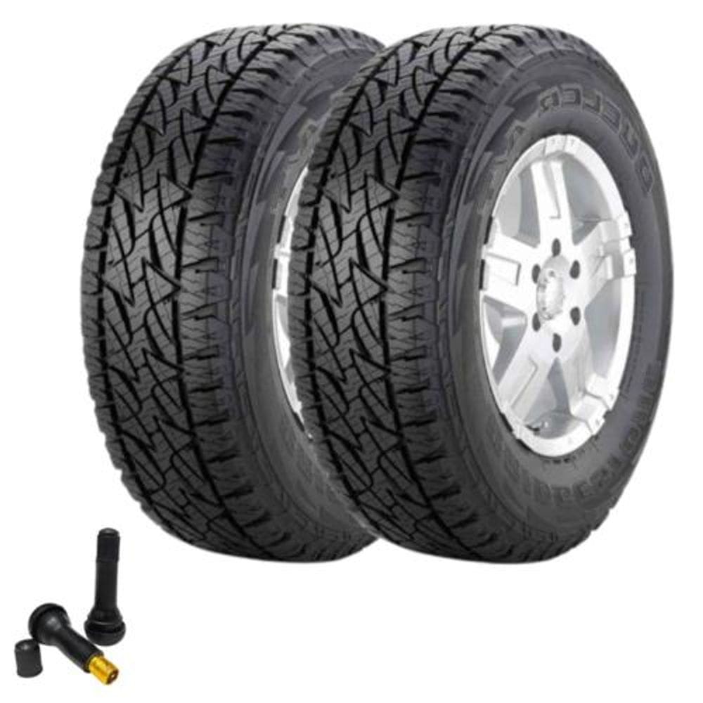 Combo 2 Pneus L-200 255/70R16 A/t Revo 2 Bridgestone + Bico