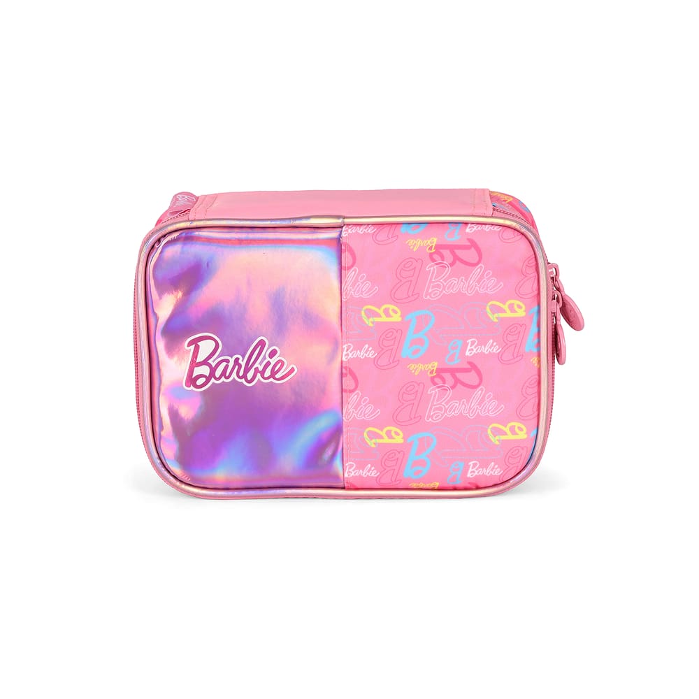 Estojo Box Organizador Barbie PINK Holográfico Luxcel