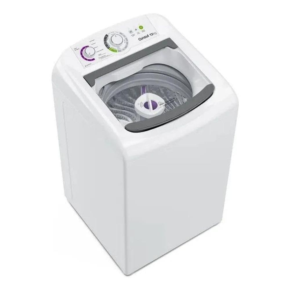 Máquina De Lavar Consul Cwh12Bb Branca 12Kg Com Dosagem Econ