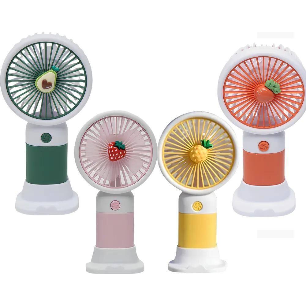 2X Mini Ventilador Usb Potente Mesa Portátil Recarregável D