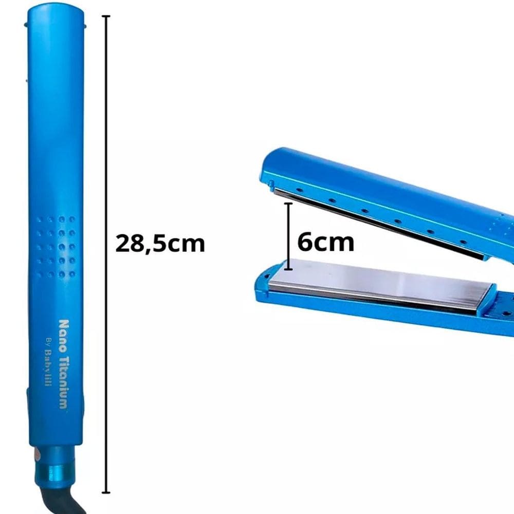 Prancha Titanium Azul Slim Bivolt