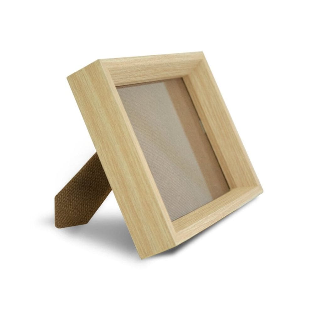 Porta Retrato para Fotos 15x21cm com Moldura de Madeira para Sala Escritório Hall