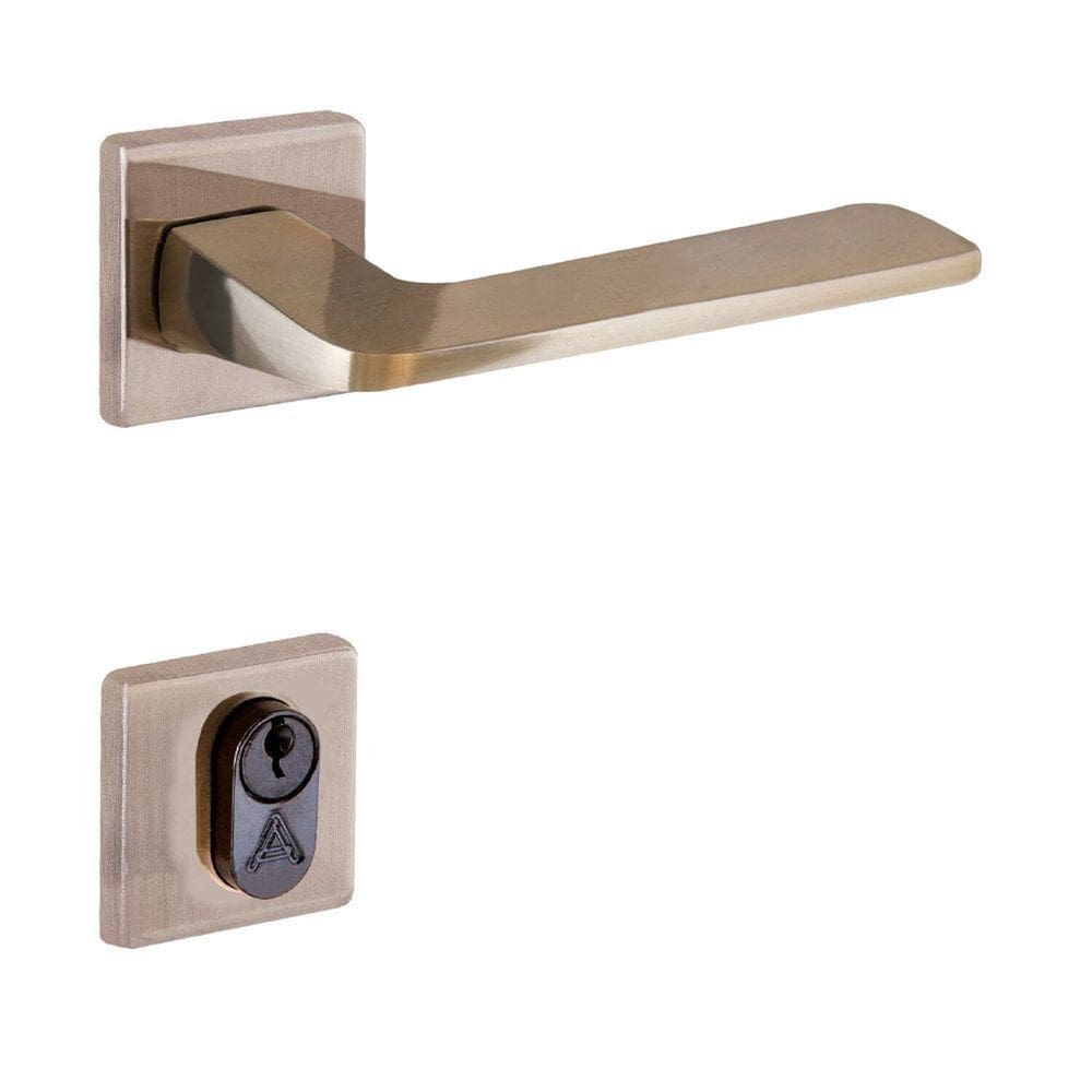 Fechadura Entrada Roseta Latonado Ultra Line Aliança