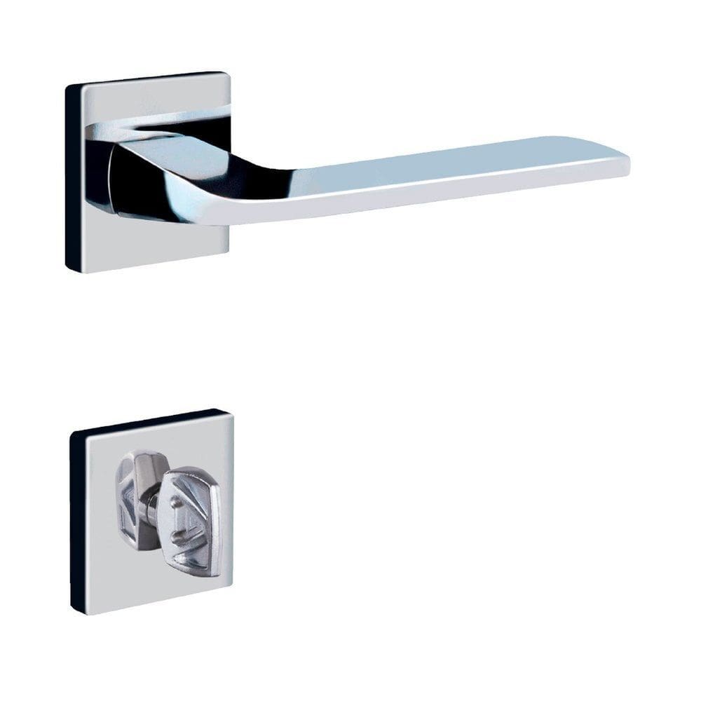 Fechadura Banheiro Roseta Cromado Ultra Line Aliança