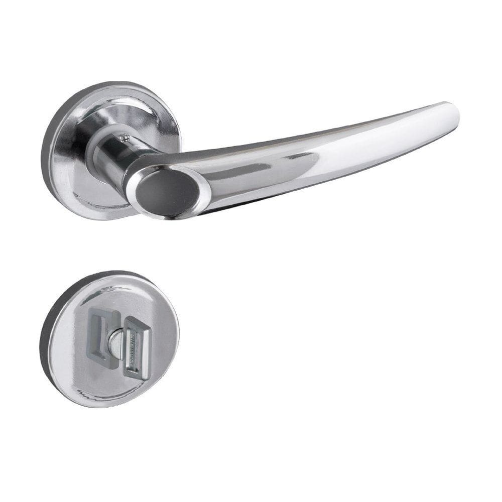 Fechadura Banheiro Roseta Inox Polido Joy Aliança