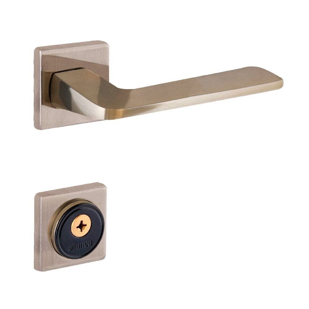 Fechadura Tetra Roseta Latonado Ultra Line Aliança