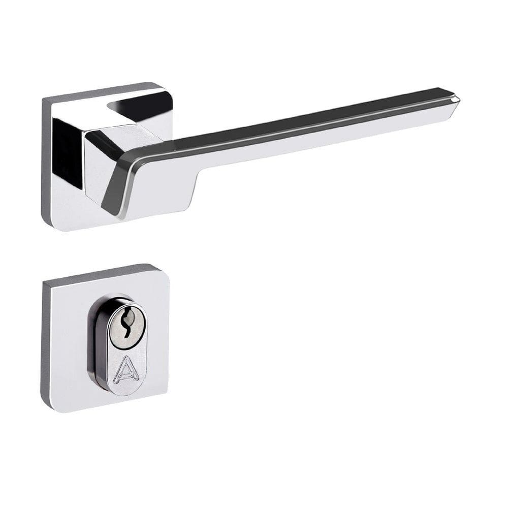 Fechadura Entrada Roseta S40mm Cromado Vega Aliança