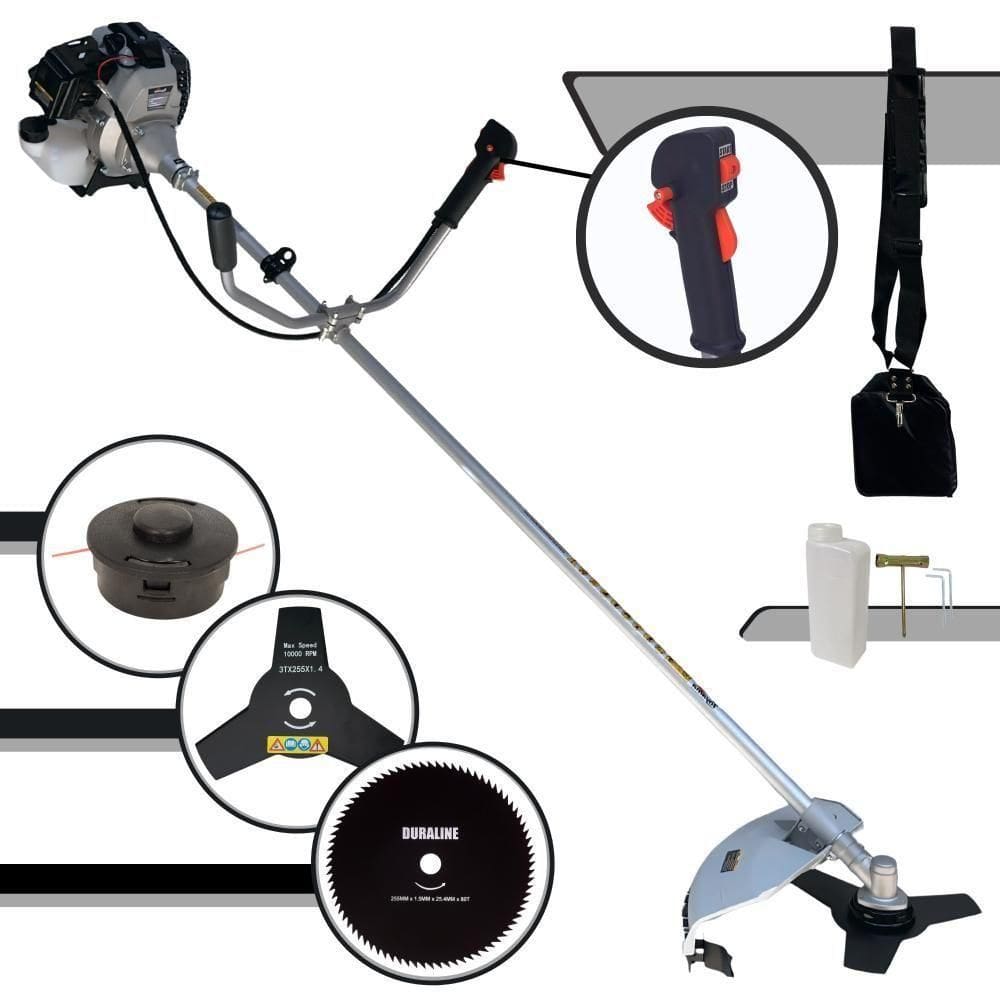 Roçadeira Toyama Lateral 43cc à Gasolina + Faca 80 Dentes