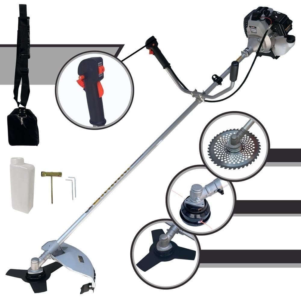 Roçadeira à Gasolina 2t Toyama Tbc43h + Faca 40 Dentes Vídea