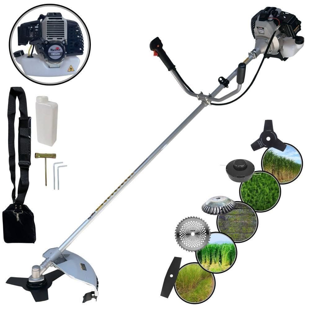 Roçadeira à Gasolina 2t Tbc43h Toyama 1,7hp 12.000rpm 5 Em 1