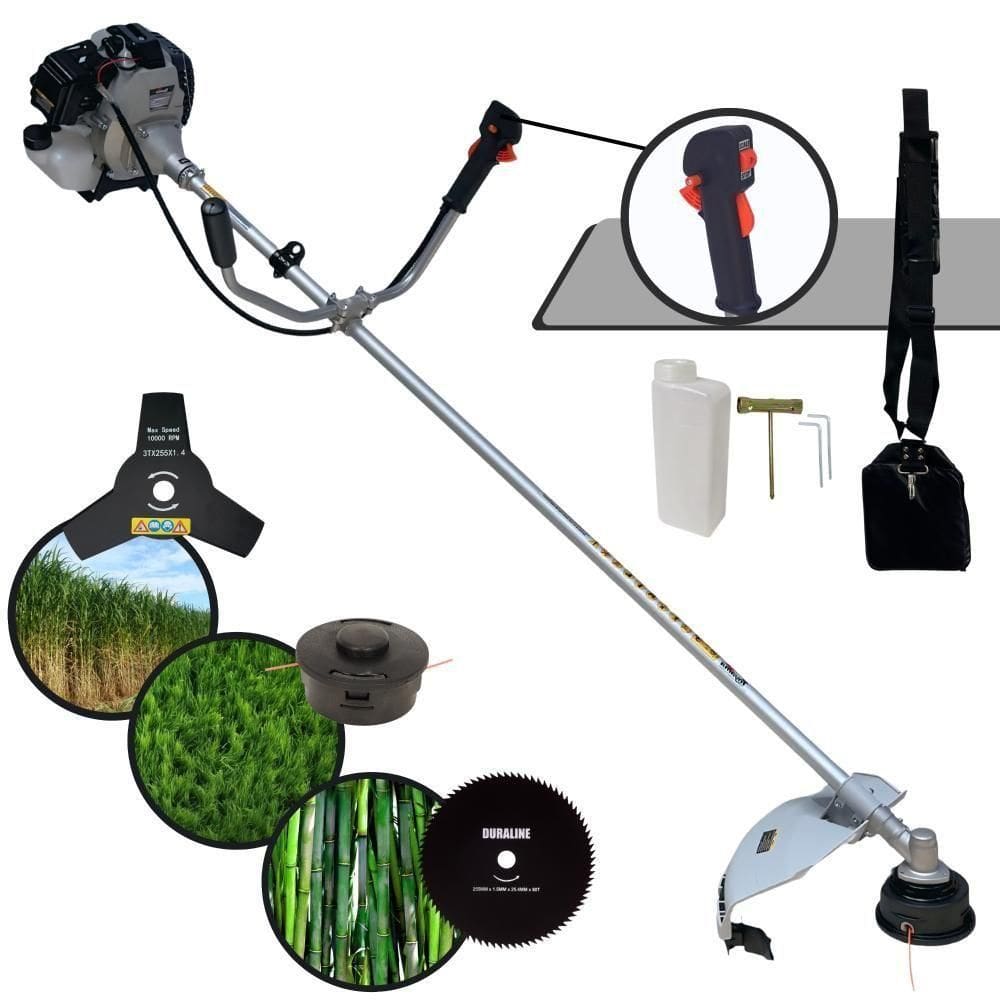 Roçadeira à Gasolina 2t Toyama Tbc43h + Faca 80 Dentes Extra