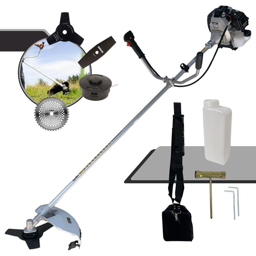 Roçadeira à Gasolina 2t Tbc43h Toyama 43cc + Faca 2p + 40d