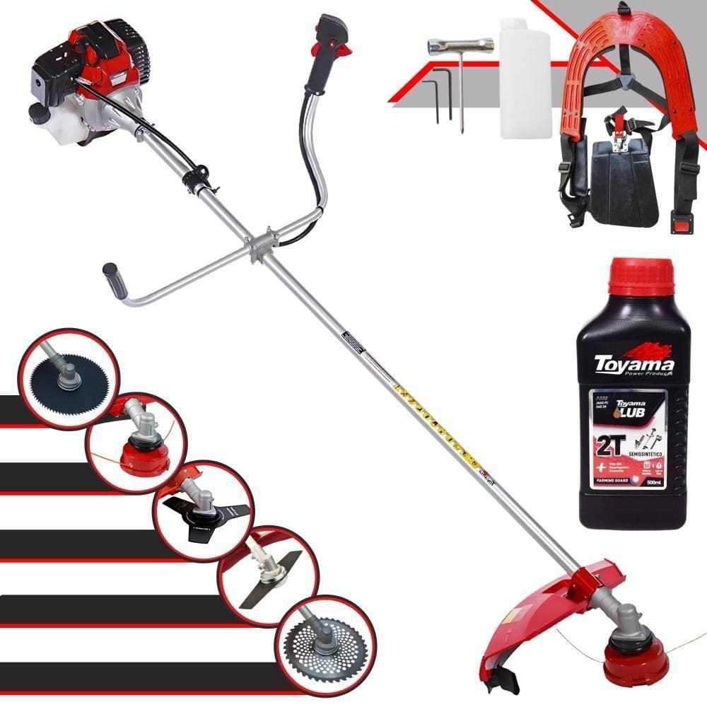 Roçadeira Toyama Rt43l 5 Opções De Cortes + Óleo Toyama 2t