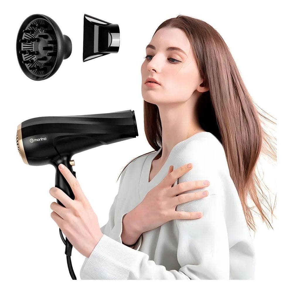 2X Morina Secador By-526 1900W Preto/Dourado