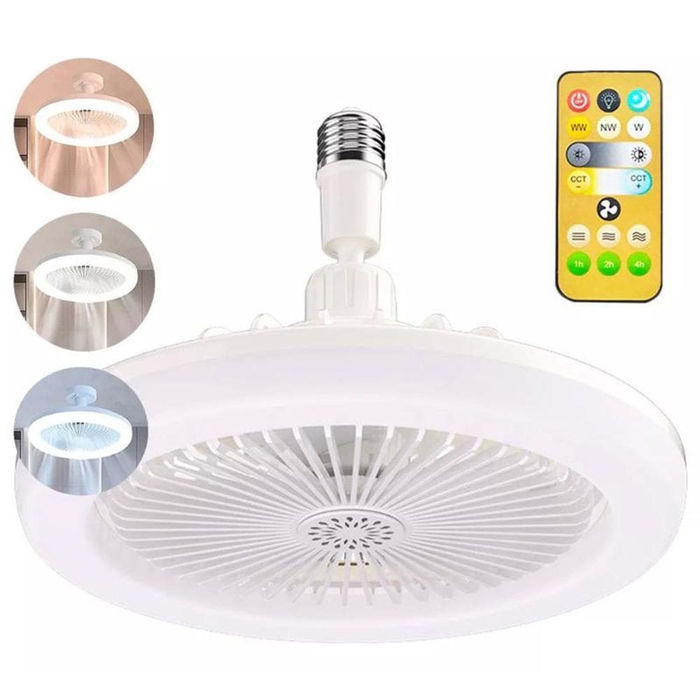 Ventilador De Teto Lâmpada Teto Controle Remoto Luz Quarto