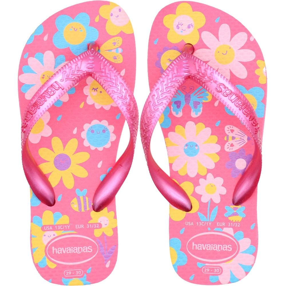 Chinelo Infantil Havaianas Kids Flores Feminino