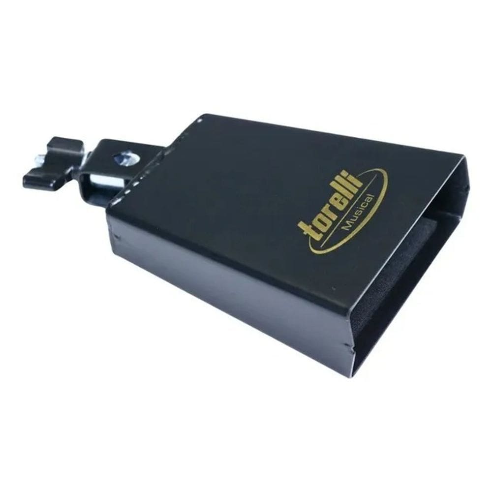 Cowbell Aço 8Pol 26Cm Percurssão Epoxi Preto To053 Torelli