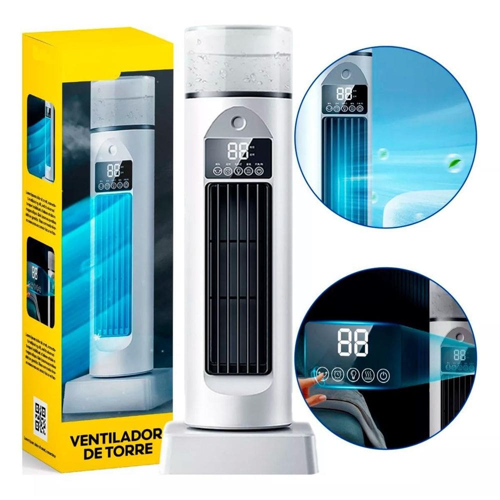 Ventilador Torre Com Oscilação Perfeita Para O Verão