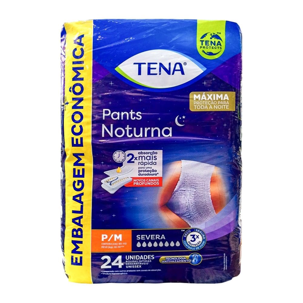 Fralda Geriatrica Tena Pants Noturna P/M C/24