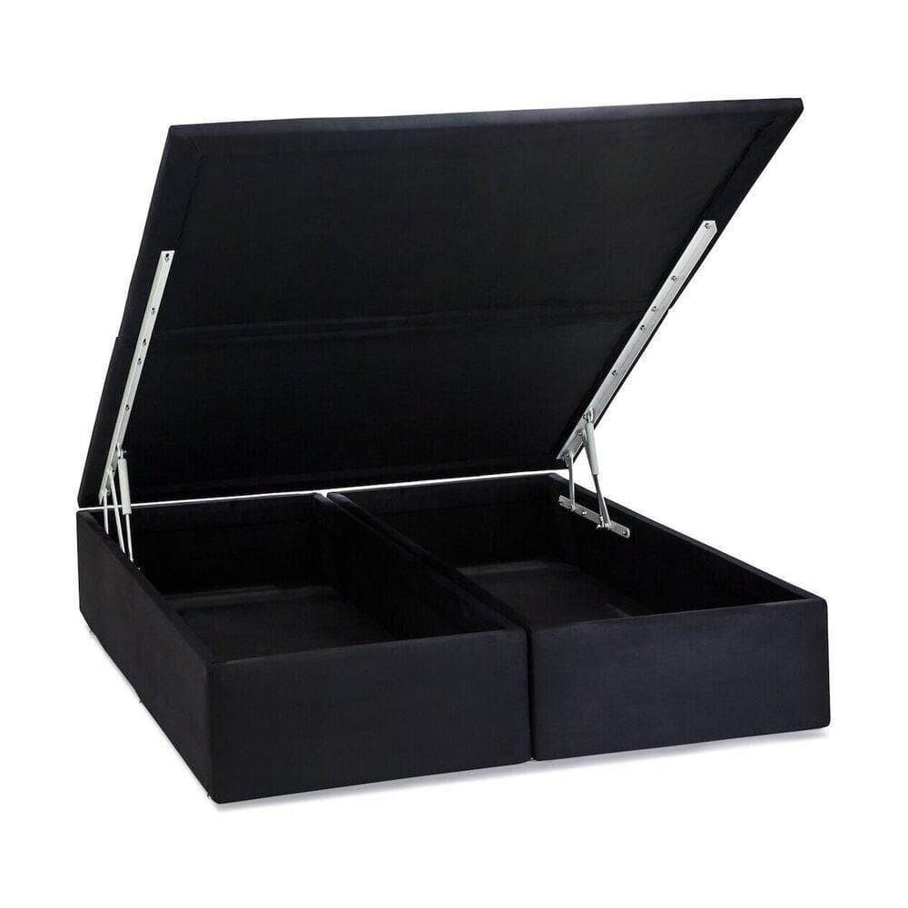 Base Baú Preto Casal (138X188X39) - Ortobom