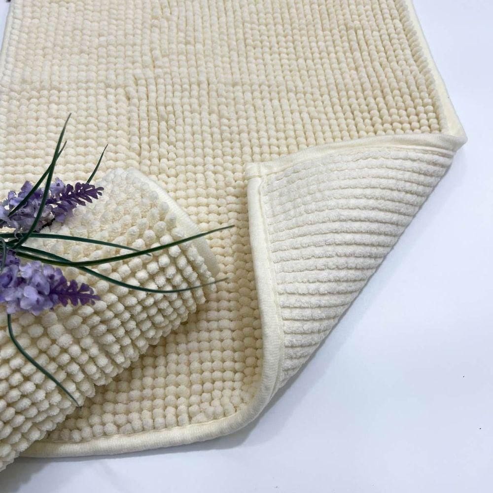Tapete Para Banheiro Bolinha Soft 38x58 Off White