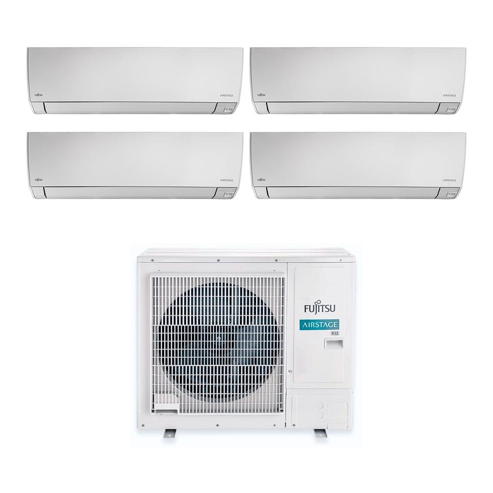 Ar Condicionado Multi Split Inverter Fujitsu Airstage Premium 36.000 BTUs Hi-Wall (4x 12k) Quente e Frio 220V