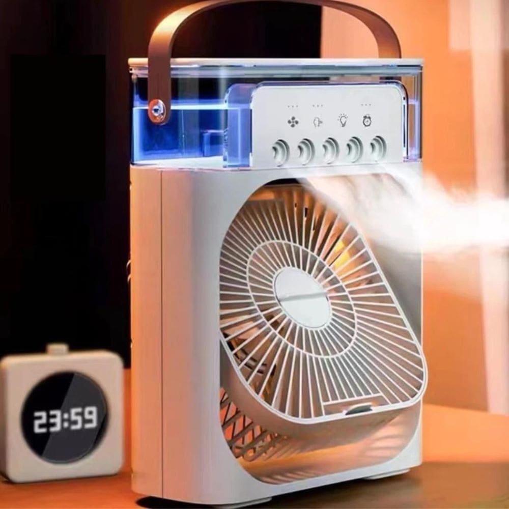 Ventilador Com Nebulizador E Design Inovador Para Verão