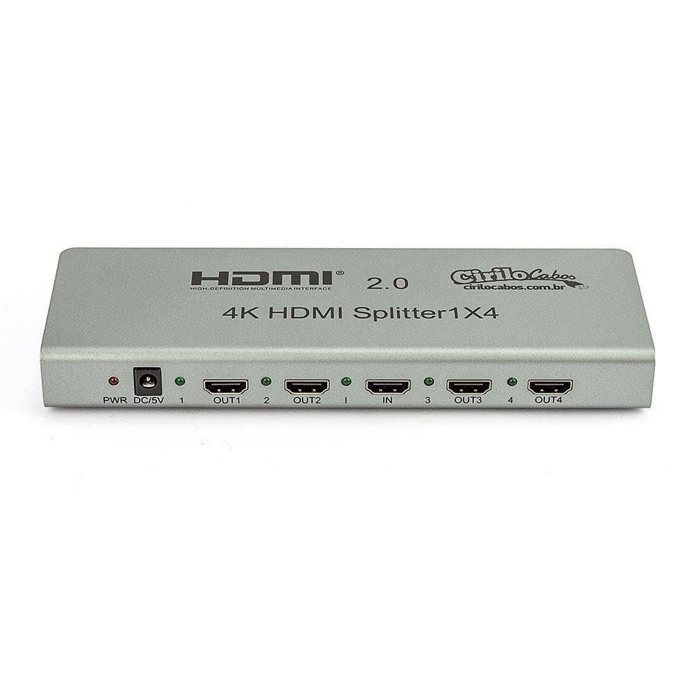 Splitter 2.0 Hdmi 1X4 4K