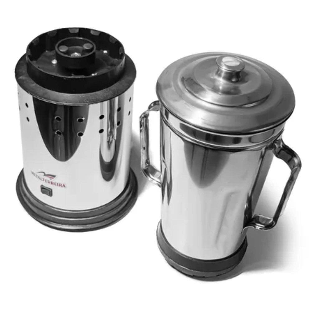 Liquidificador Baixa Rotação Em Inox 6 Litros Metal Ferreira