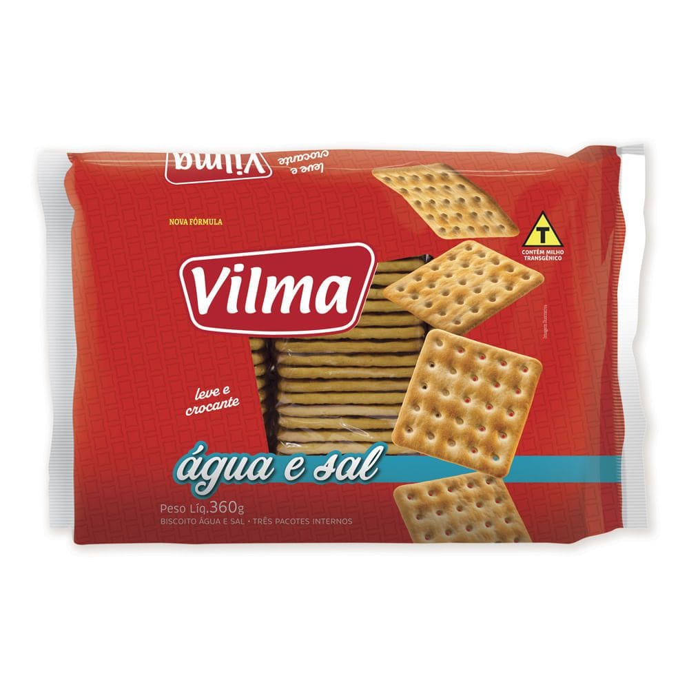 Biscoito Água e Sal Vilma 360g