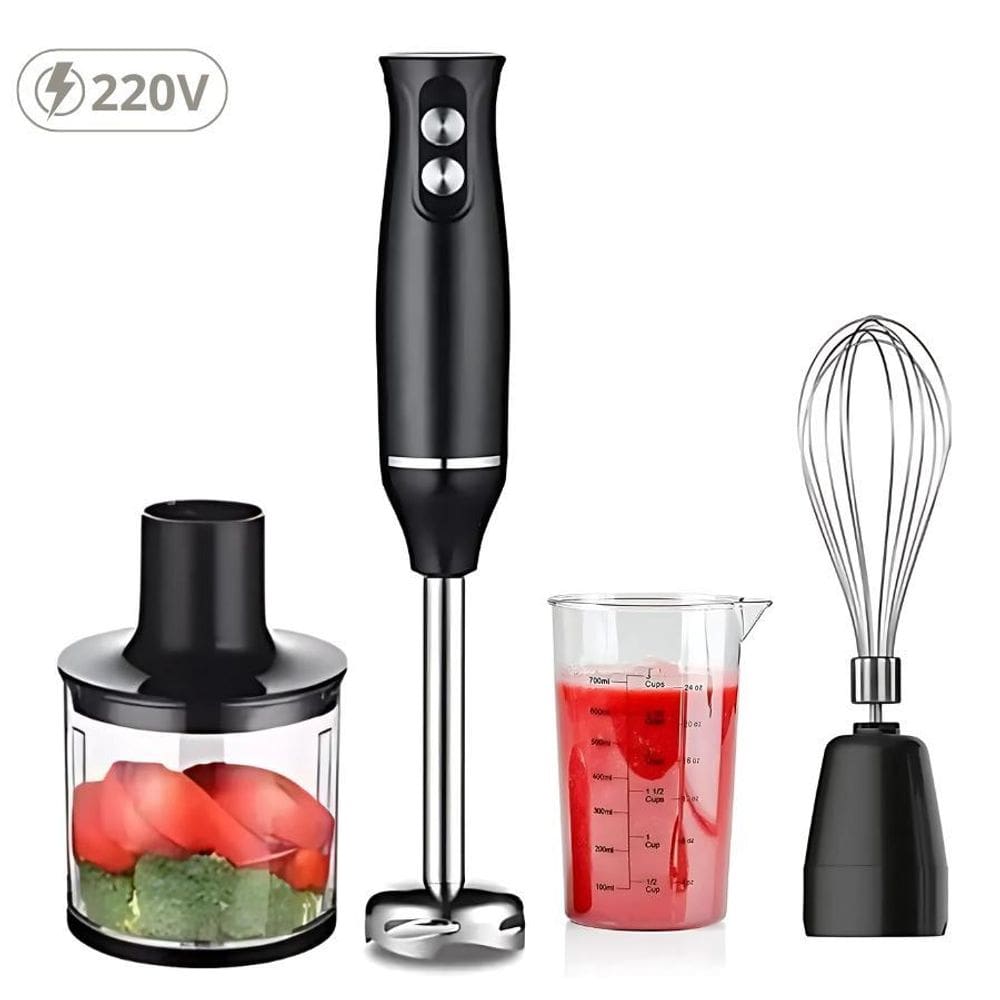 Mixer Turbo 4 Em 1 Preto 220V - Potente E Prático