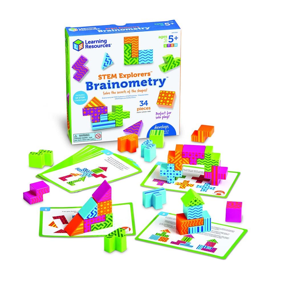 Recursos de aprendizagem de brinquedos STEM STEM Explorers Brainometry 34 peças
