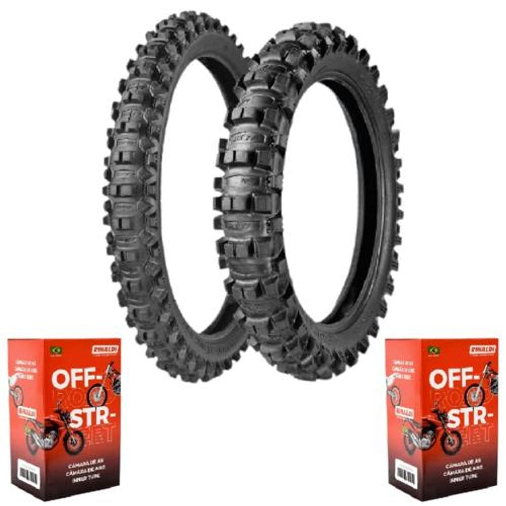 Par Pneu Crf 230 250 80/100-21 + 110/90-19 Mx77 Medium Soft Borilli + Câmara