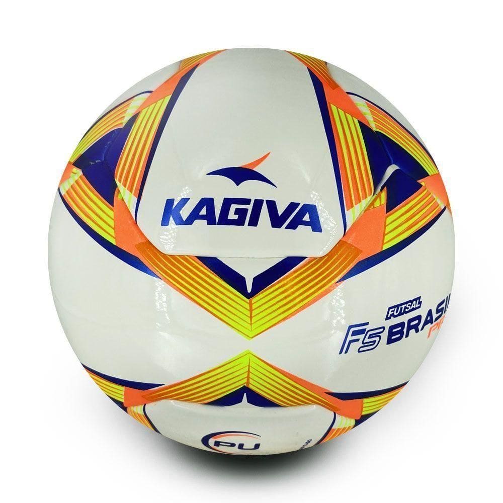 Bola De Futsal Kagiva F5 Brasil Pro Fusion Verde + Laranja