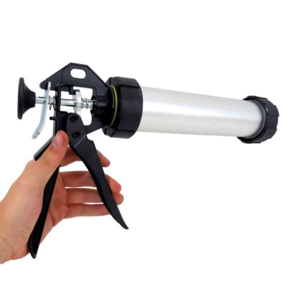 Aplicador Silicone Pu Aluminio Bomba Pistola Grande Engraxadeira Tubo Rejunte Alta Pressao Profissional Maior Eficiencia