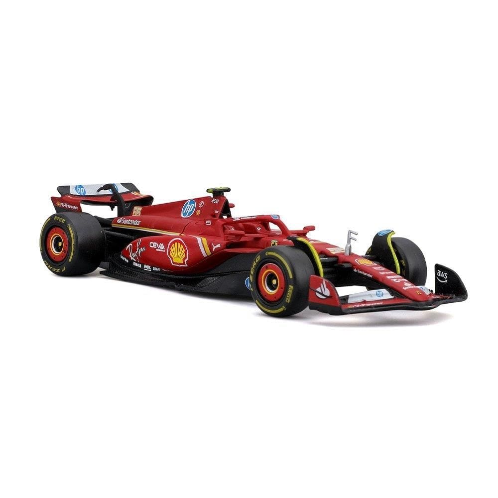 Carrinho Burago F1 1:43 Ferrari Sf-24 Sainz #55 18-36844A