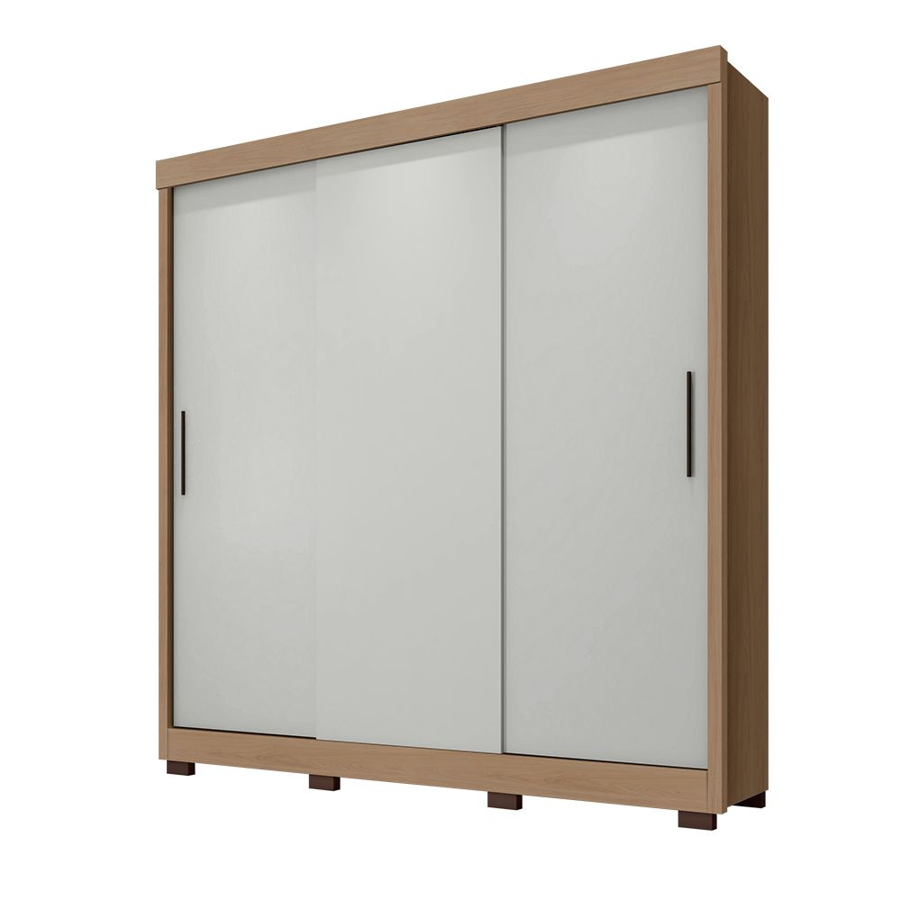 Guarda Roupa Casal Roupeiro Lion 3 Portas De Correr Quarto